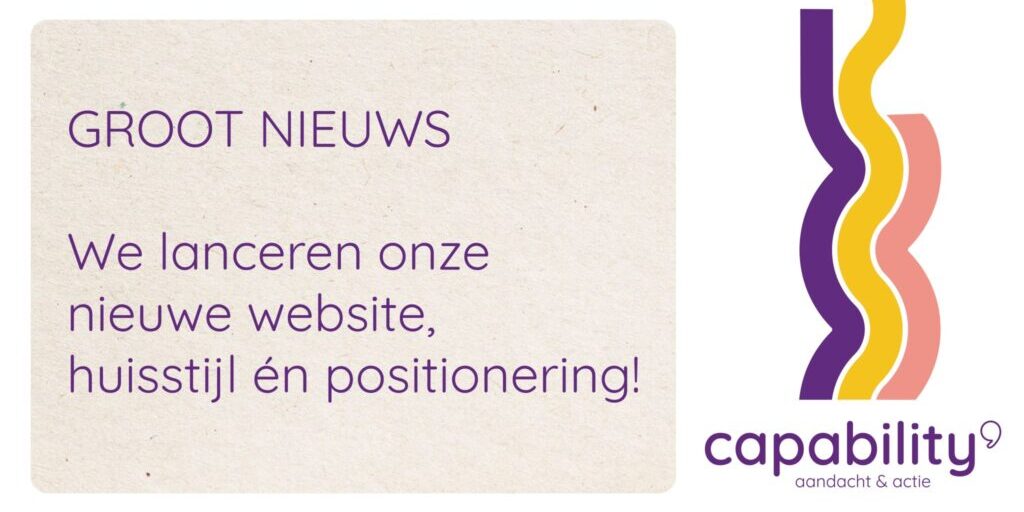 Capability nieuwe website, huisstijl en positionering