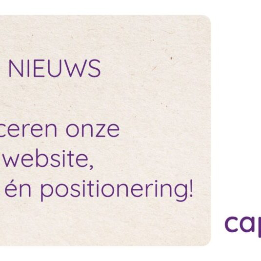 Capability nieuwe website, huisstijl en positionering